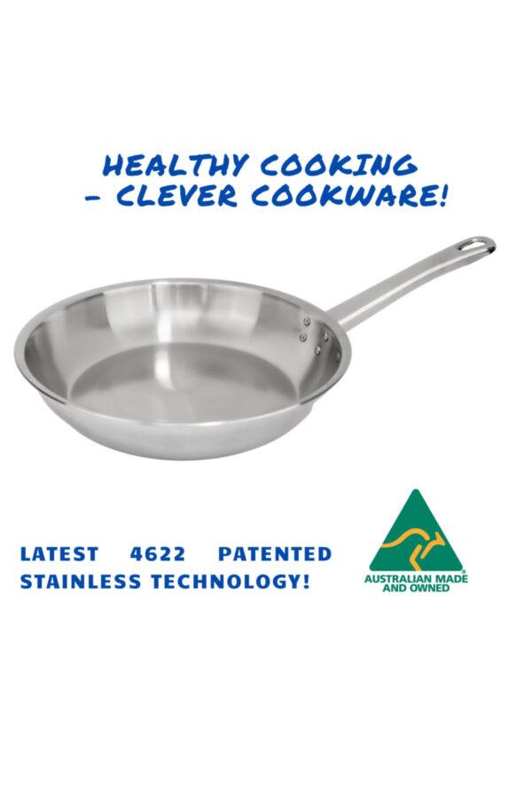 Stainless Steel Frypan - 28 cm - Rivetted Single Handle only
