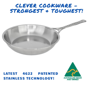 28 cm New 4622 Stainless Frypan – Tig Welded Single Handle only