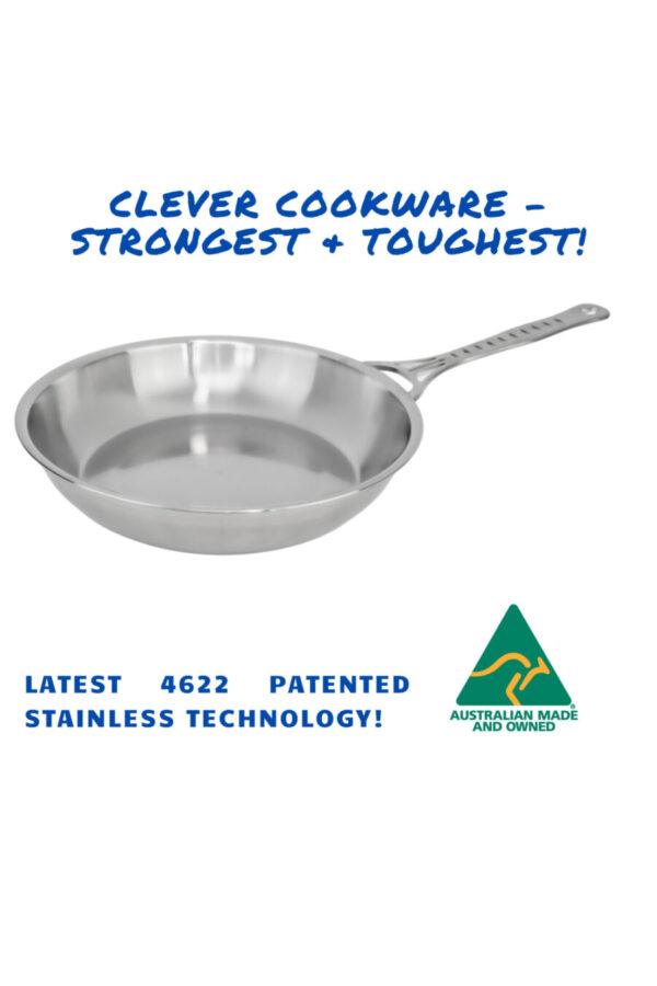 Stainless Steel Frypan - 28cm - Welded Single Handle only